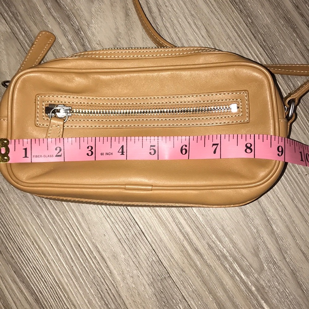 Coach Crossbody Tan Leather Purse - Picture 7 of 8